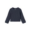NAME IT Girls' Nmfvenja LS Loose Short Knit Jumper, Dark