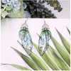 Multicolored Butterfly Wing Hook Earrings Elegant Charming Acrylic Insect Drop