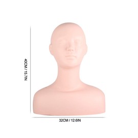 Joyzan Mannequin Head with Shoulders, Esthetician Cosmetology Makeup Head