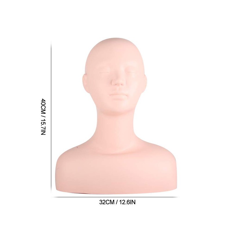 Joyzan Mannequin Head with Shoulders, Esthetician Cosmetology Makeup Head