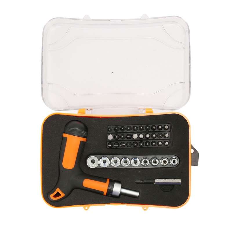 T Handle Screwdriver Set Multifunctional High Accuracy Rustproof Durable Ratchet