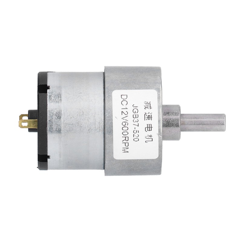 JGB37‑520 12V 600RPM DC Worm Gear Motor Turbo Reducer Shaft