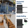 Toscoco 14 Pack Black Cable Railing Kit Invisible Receiver&Threaded Stud