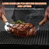 Stainless Steel Meat Shredder Claws with Long Wooden Handles for