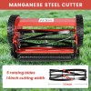 iMeshbean Manual Reel Lawn Mower 14 inch 5 Blades Adjustable