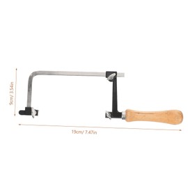 Vaguelly Bowsaw for Jewelry Cutting Mini U Shaped Hand Saw with Wooden Handle for DIY and Professional Use Woodworking and Crafting