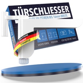 Door Closer for Room Doors [For Left and Right Hinged Doors] Can Be Installed Without Drilling, Variable Adjustable Closing Force - For Doors up to 16 mm Fold Thickness - Door Damper Against Banging