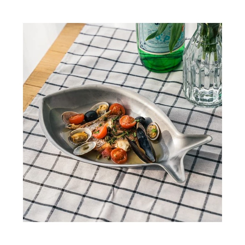 VINTAGEINOX Fish Plate, 10.6 inches (270 mm), Made in Japan,