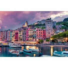 FLINK Rompecabezas Italia Muelle Portovenere 1000 Piezas 68.5 cm x 50.5 cm