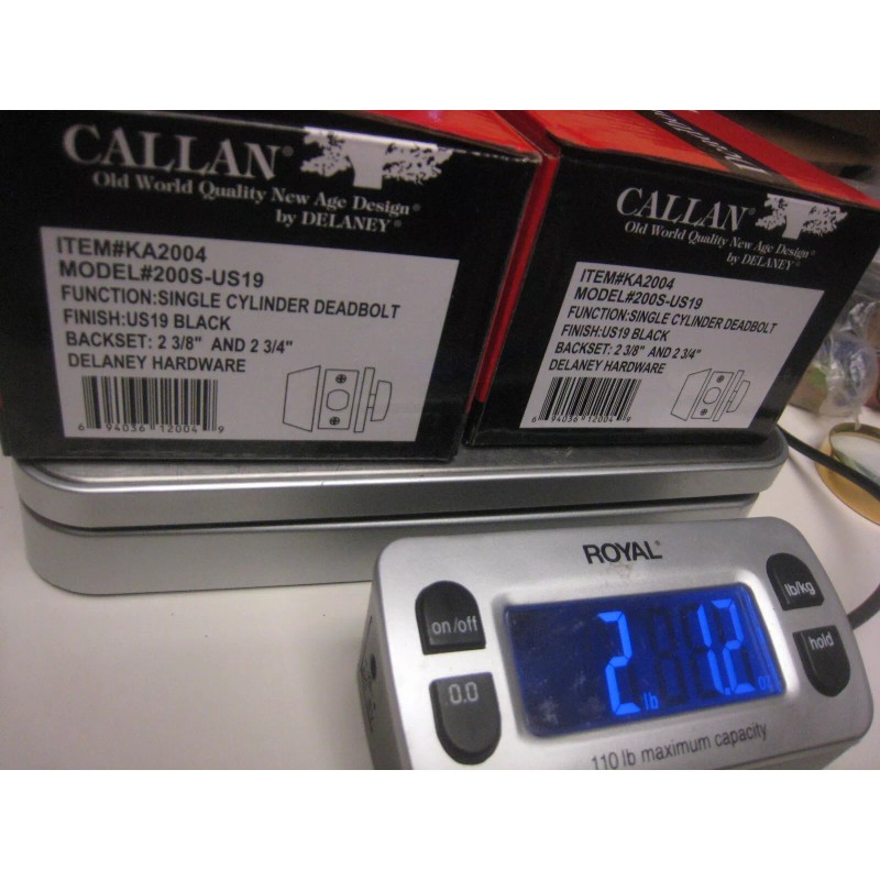 Callan 2 CALLAN Single Cylinder Deadbolt Locks KEYED ALIKE #200SUS19