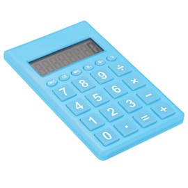 PATIKIL Desktop Calculator, Large 8 Digit LCD Display Portable Desk Calculator Standard Function for Home Office Style 2, Blue