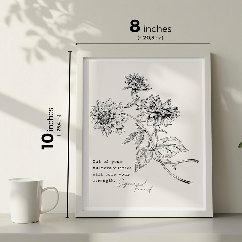 LOLUIS Mental Health Gift, Therapy Inspirational Positive Quotes Poster Artwork