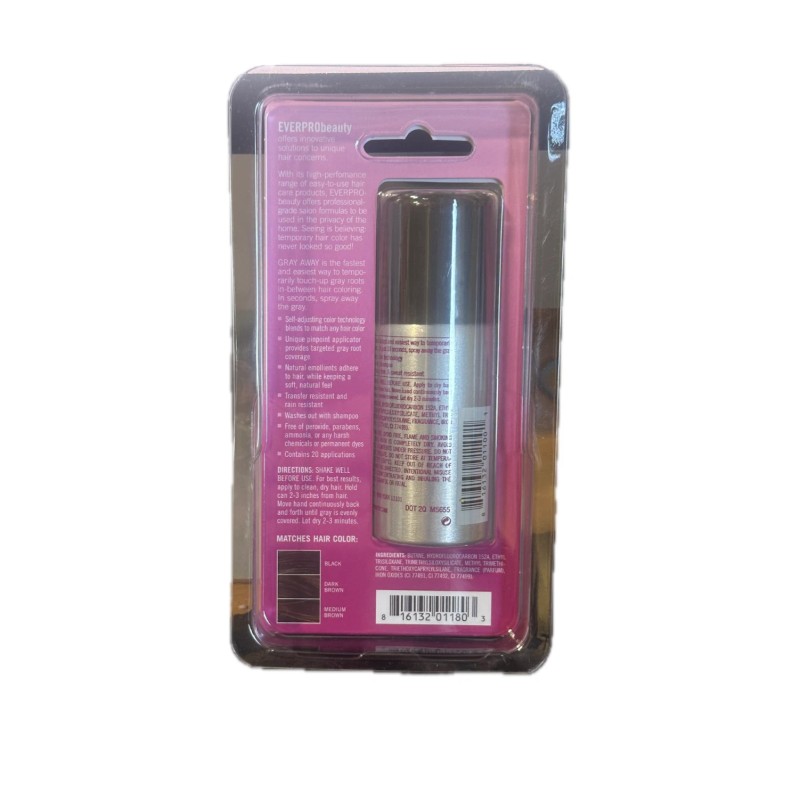 Everpro 3 PACK EverPro Gray Away Temporary Root Concealer Spray