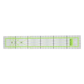 Patchwork Ruler, Suwimut Set of 6 Acrylic Quilting Ruler, Transparent Quilting Ruler, Sewing Ruler, Sewing Ruler in Centimetres, 5 x 30 cm High, Transparent Tailor Cutter Quilting Tool, DIY Sewing