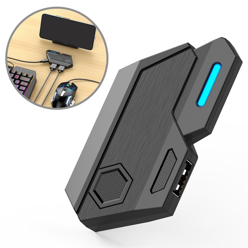 Keyboard and Mouse Converter Bluetooth 5.0 Plug and Play Mobile