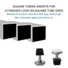 sourcing map Adjustable Feet 20 x 20mm Inserts Furniture Table