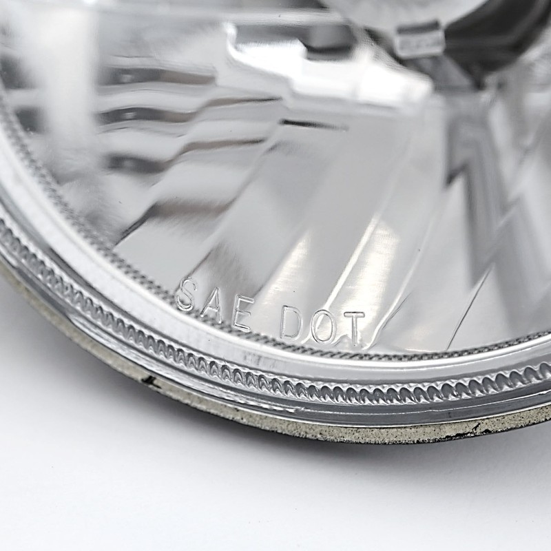 Octane Lighting 7" Halogen 6V Crystal Clear Headlight Headlamp Light