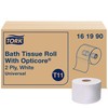 Tork OptiCore Mid-size Toilet Paper Roll White T11, Universal, 2-ply,
