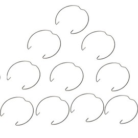 Pack of 10 GU10 & MR16 Retaining Spring Rings Clasp Clips Diameter 50MM LED Halogen Bulb Holders