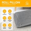 AllSett Health Firm Cervical Neck Roll Memory Foam Pillow, Bolster