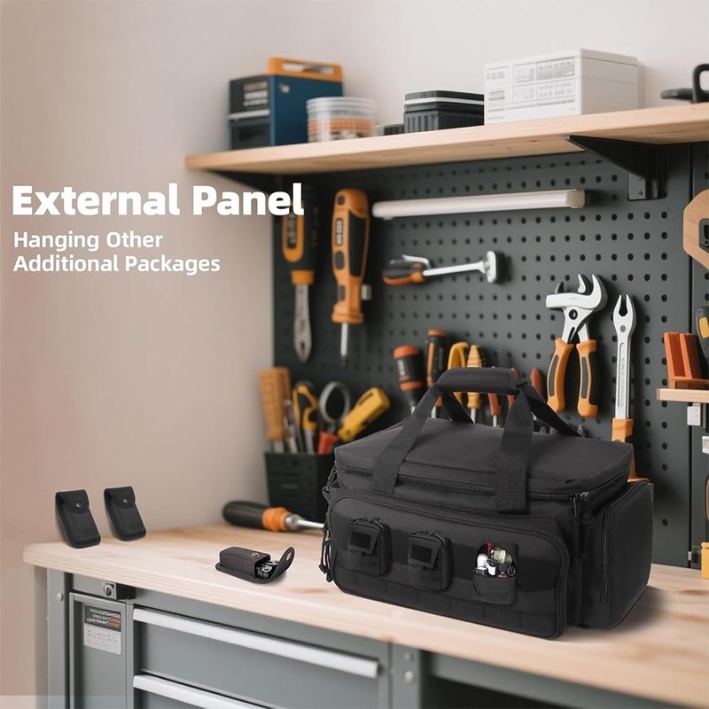 Tools Storage Bag, Tactical Work Tote with Anti-friction Bottom, Multi-purpose