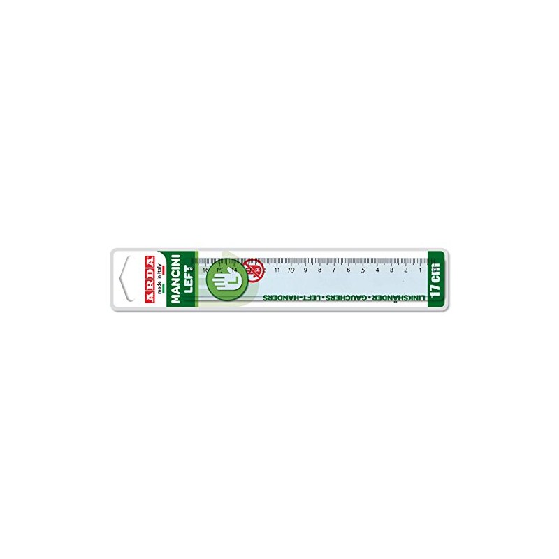 Arda 28917 Man Left Handed Ruler, 17 cm, Left