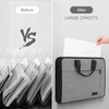Uquelic File Organiser - File Storage Case with Handle and