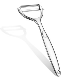 AUAUY Potato Peeler Y-Shaped Swivel Vegetable & Fruit Peeler, Premium Stainless Steel Peeler for Kitchen, Ergonomic Non-Slip Grip Peeler for Potato, Carrot, Cucumber and Various Veg & Fruit（Silver）