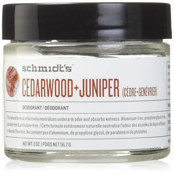 Schmidt's Deodorant Schmidt's Natural Deodorant, Cedarwood + Juniper 2 Ounce