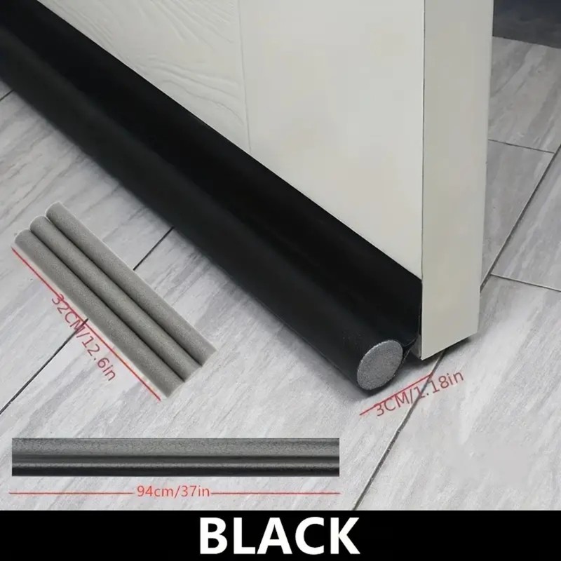 OrganiMax Door Bottom Sealing Strip – Adjustable Weatherstrip Draft Stopper,