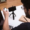 Smartphone Holder Vlogging Tripod Light Stand