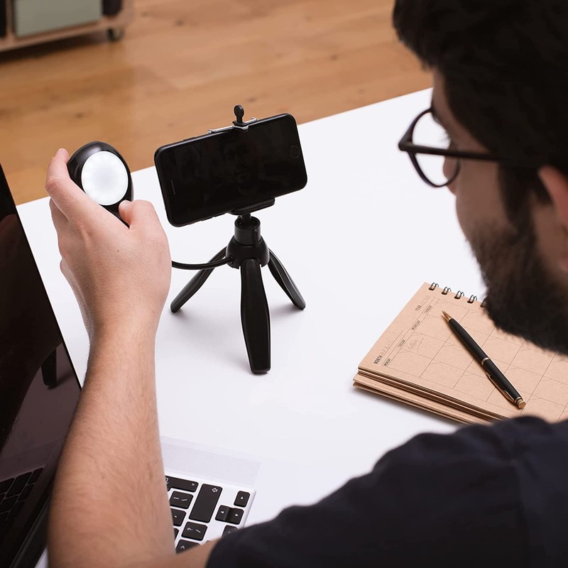 Smartphone Holder Vlogging Tripod Light Stand