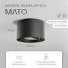 MATO MATO 3x LED Aufputz Spot schwarz - extra flach
