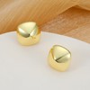 Chunky Gold Earrings for Women Girls 14k Gold Plated Stud