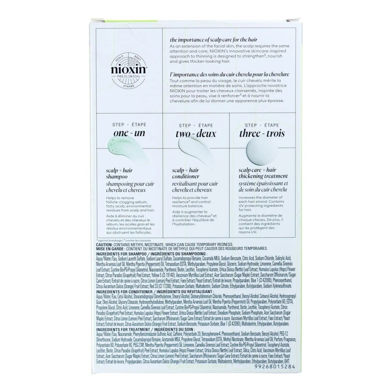 Nioxin 2 Kit Para Caída Del Cabello 3 Productos