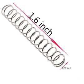 40 pcs Stainless Steel Compression Spring Extension Sturdy Assortment 1.6'' Length x 0.22'' OD x 0.02'' Wide Diameter