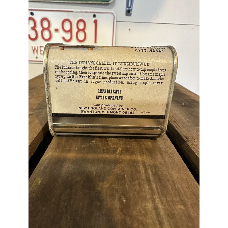Unbranded New Old Stock - 1984 Pure Maple Syrup Log