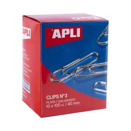 APLI 18992 – Pack of galvanised Clips No. 3 40 mm – 1000 Units.
