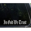 UUSticker 8"x2" in God We Trust Old English Font Car
