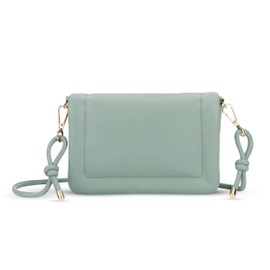 Expatrié Zoe Small Handbag Women's Clutch Bag Made of Vegan Leather Elegant Small Shoulder Bag for Wedding Going Out & Party, Jade Green