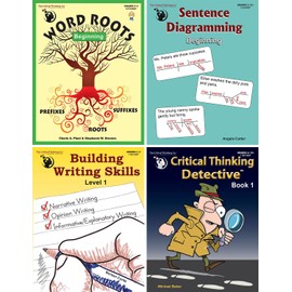 Complete Academic Growth Bundle: For Students in Grades 3 - 12+ with Spelling, Sentence, Writing, and Critical Thinking Materials
