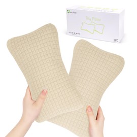 vocheer 11x7in Mini Travel Pillow, Small pillows for sleeping, Tiny Pillows for Neck, Wrist, Lumbar and Knee, Pets Pillow, Cotton, Cover Removable, Machine Washable (Dark Beige-2PC)
