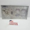Mulberry 4-Gang 2Toggle & 2 Duplex Wall Plate Cover Stainless