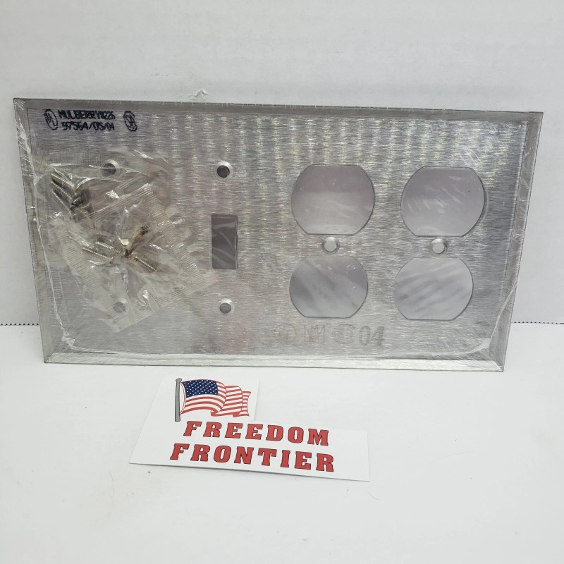 Mulberry 4-Gang 2Toggle & 2 Duplex Wall Plate Cover Stainless