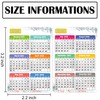 10 Pack Monthly Calendar Badge Card 3.3x2.2 inch 2025 Mini