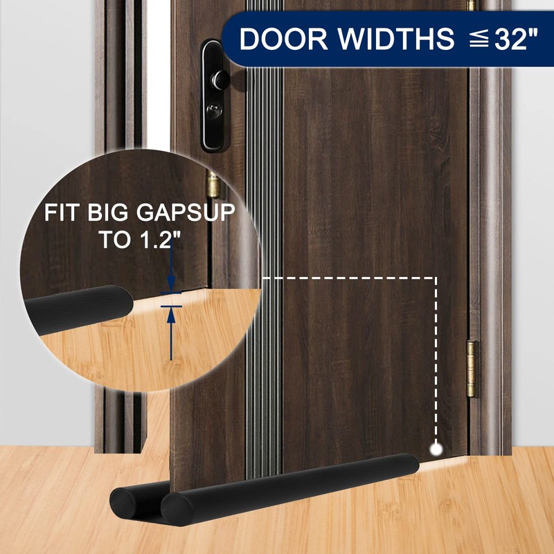 Adjustable Under Door Draft Stopper - Effectively Blocks Cold Air,
