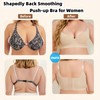 Cekqoci Women's Push Up Bra Hide Back Fat Full Coverage