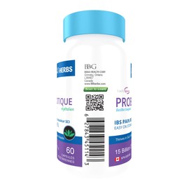 88herbs Probiotic C Bacillus Coagulans C IBS Management C Premium Grade Lactospore? -Vegan C High Survivability in Gut C Shelf Stable C 60 caps