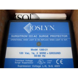 JOSLYN New Joslyn 1260-21 SURGITRON III 120V 2-Wire AC Surge Protector Free Shipping