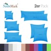 NatureMark Pack of 2 Jersey Cushion Covers, Side Sleeper Pillows,